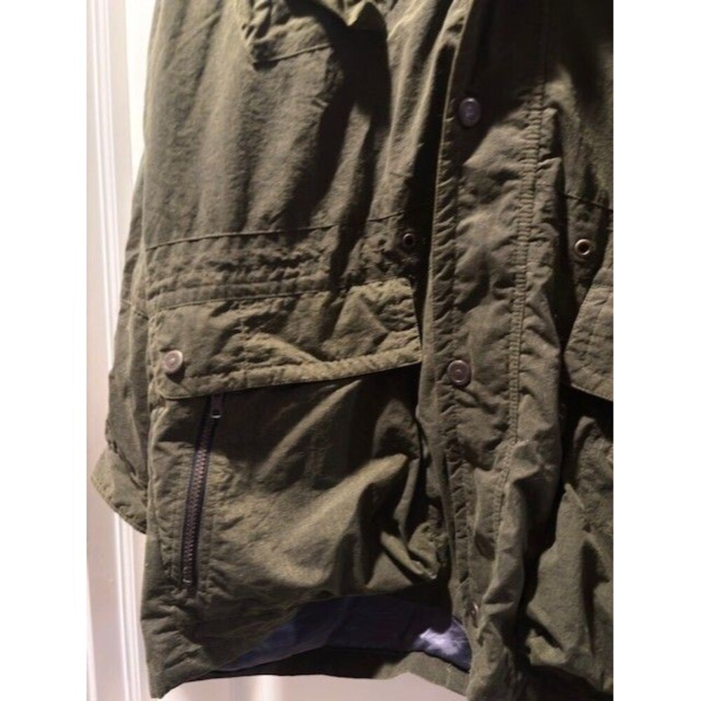 Vintage NORSKA Green Ski Hike Full Zip Snaps Parka Mens Size Medium Nordic - Picture 8 of 16